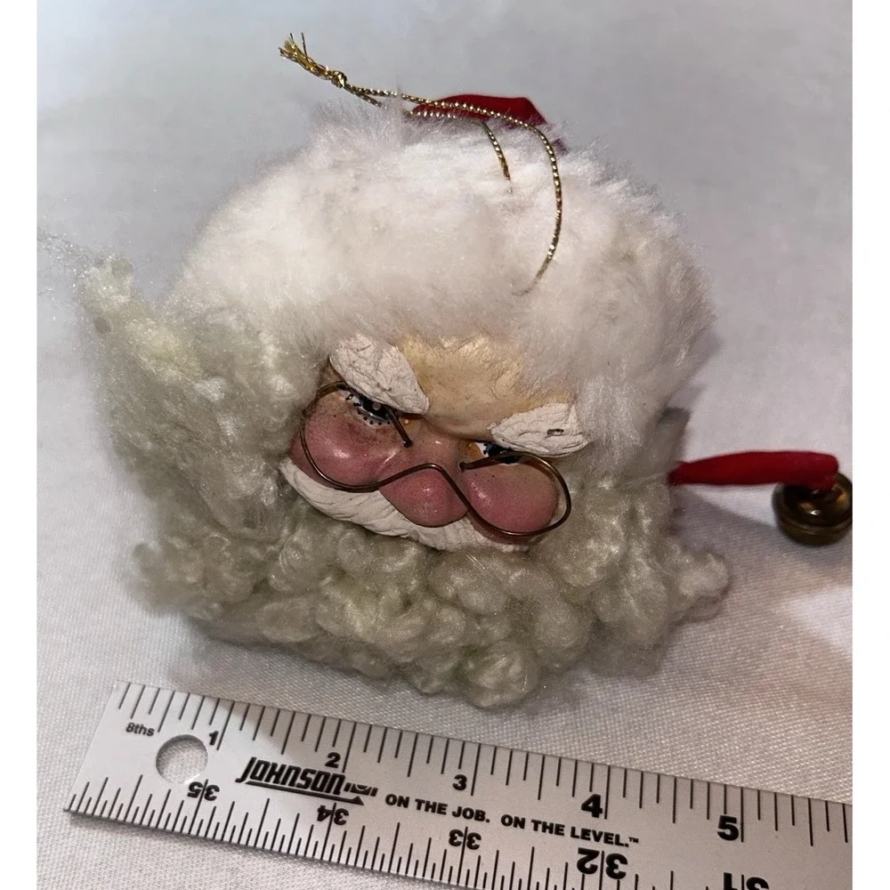 Kurt Adler Santa Claus Head Christmas Ornament 4
